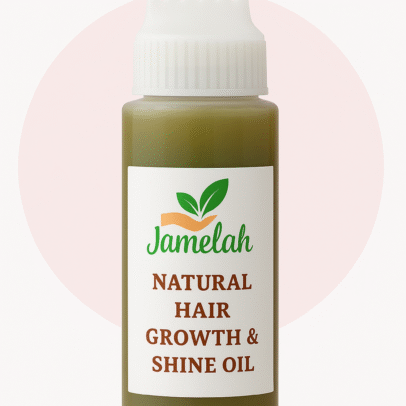 Jamelah Organic Hair Nourishing 8 Oil Blend 165ml Large Bottle for Deep Hair Care and Growth
